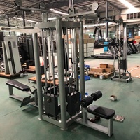 Machine de musculation multi-stations commerciale, multi-gym, cinq postes, personnalisation jungle, équipement complet de salle de sport