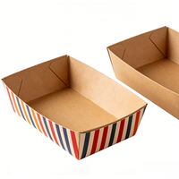Boîte à snacks personnalisée avec logo imprimé pour frites, anneaux d'oignon, tendres de poulet – Emballage de snacks de restauration rapide en gros