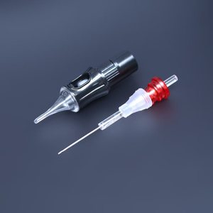 20 aiguilles de tatouage jetables en acier inoxydable avec membrane stérilisée pour maquillage permanent (PMU) et <span class=keywords><strong>SMP</strong></span> - Product Image 4
