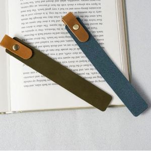 YY Colorful Classic Stitched Leather <b>Bookmarks</b> PU Leather Page Markers Women Men Teacher Book Lovers <b>Gifts</b> for <b>Gifts</b> - Product Image 4