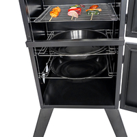 Four multifonctionnel moderne en acier émaillé de qualité supérieure, certifié CE/GS/ITS, pour poulet, charbon de bois, vapeur, fumoir, barbecue pliable