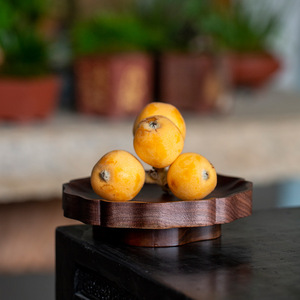 Walnut Solid Wood Teapot Stand Irregular Shape For Kung Fu <b>Tea</b> <b>Set</b> Dry Brewing Table - Product Image 4