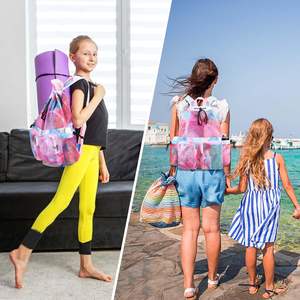 Muestra Gratis, Bolsa de Natación Verano 2025, Nueva, con Separación Seca y Húmeda, Impermeable, Mochila de Almacenamiento para Playa, para Equipo Deportivo, con Cordón y Letras - Product Image 3