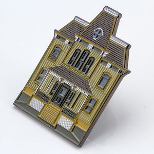 Fabricante de pines de solapa personalizados, pin de solapa de <span class=keywords><strong>casa</strong></span> embrujada, pin esmaltado con temática de Halloween para regalo de recuerdo de fiesta. - Product Image 2