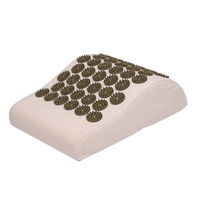 Coussin de yoga portable, écologique, lavable, pliable et durable en coton et mousse PU, avec points d'acupuncture anti-stress et masseur à aiguilles
