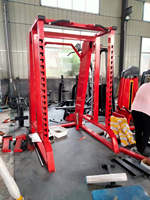 YG-1069 Machine Smith Commerciale et Rack à Squat 2-en-1 à Charge de Plaques, Équipement de Musculation Multifonctionnel pour Salle de Sport