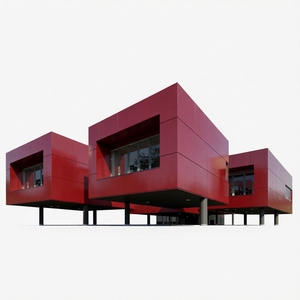Revestimiento de Pared para Hospitales 5706 Rojo Super Resistente a la Intemperie ACM 4mm-6mm Autolimpiante - Product Image 3