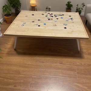 <span class=keywords><strong>Table</strong></span> de <span class=keywords><strong>puzzle</strong></span> en bambou DIY avec couleur personnalisée - Product Image 1