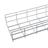 Plateau de câbles en treillis métallique en acier inoxydable pour la construction industrielle OEM, 100 mm * 50 mm, pour centre de données