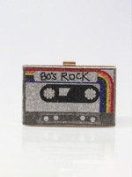 Pochette de soirée de luxe en forme de cassette audio ornée de strass pour femme, sac rigide en acrylique avec chaîne, sac à main Minaudière Y2K pour soirée