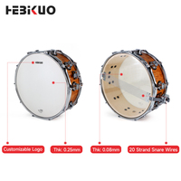 Vente directe d'usine HEBIKUO. Tambour à main professionnel. Différentes options de taille. Accessoires de conception de haute qualité pour kits de batterie