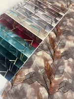 ZHEJIANG haute qualité de tissu de velours imprimé en 3D de style MAROC tissu de canapé d'impression 3D FDY