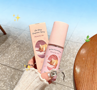 PEACH JO+ Spray désodorisant longue durée parfumé à la pêche et aux fleurs, unisexe, eau de toilette, style simple, parfum charmant