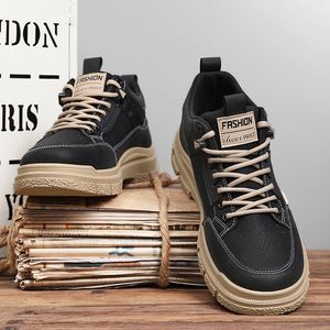<span class=keywords><strong>Chaussures</strong></span> pour hommes 2024 Nouvelle Collection Automne Style Workwear pour bottes décontractées sportives imperméables mi-montantes doublées polaire en plastique - Product Image 4