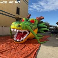 Tête de dragon gonflable géante pour les promotions Ballon gonflable Dragon Ball Z Cartoon Character pour les événements et les affichages publicitaires