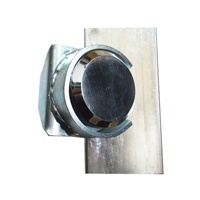 Serrure à haspe HBMR 73 mm pour porte de garage, conception industrielle, quincaillerie pour porte enroulable, plaque en acier galvanisé, système de verrouillage électrique, 0,8 kg, pour usage hôtelier 1