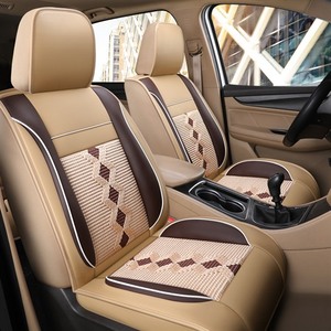 ปลอกหุ้มเบาะรถยนต์แบบสปอร์ตดีไซน์ 7 ที่นั่ง ใช้ได้กับรถยนต์ทุกรุ่น กันน้ำ ผ้าไหมน้ำแข็ง ระบายอากาศ พร้อมฟังก์ชั่นดูแลสุขภาพ - Product Image 4