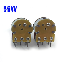 Potentiomètre rotatif WH148 10K Ohm B500K avec interrupteur - Axe de 15 mm, variateur de volume pour audio/industriel