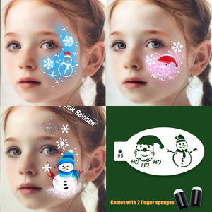 <span class=keywords><strong>Image</strong></span> <span class=keywords><strong>de</strong></span> personnage <span class=keywords><strong>de</strong></span> moule d'accessoires d'art corporel réutilisable adaptée à la peinture des enfants - Product Image 4