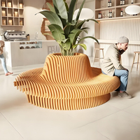 Banc de jardin personnalisé Y722 avec jardinière intégrée, bancs de parc durables en fibre de verre et bois traité sous pression, résistants aux UV pour écoles, hôtels, hôpitaux