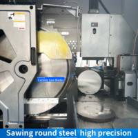 Scie circulaire à grande vitesse certifiée CE avec moteur de 45 kW et tension hydraulique pour la coupe de tubes en acier inoxydable et de barres métalliques