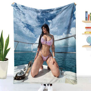 Coperta da Viaggio in Pile con Stampa Sublimatica MEXICAN Karely Ruiz, <span class=keywords><strong>Design</strong></span> Stampato con Cartoni Animati, Coperta in Poliestere - Product Image 3