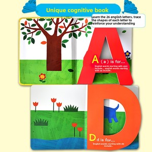 Livres d'apprentissage créatifs et amusants Bangchen Little Red Flowers : Chiffres magiques / ABC magique bilingue chinois-anglais 3D - Product Image 2