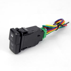 สวิตช์กดแบบคู่พร้อมไฟ LED แสดงสถานะไฟบาร์และไฟขับขี่ สีฟ้าและสีเขียว ไฟแบ็คไลท์ LED คู่ สวิตช์แบบโยกสำหรับเรือ 12V เปิด-ปิด - Product Image 2