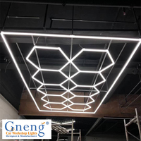 Lampu garasi ZT1048 lampu sorot mobil LED segi enam untuk langit-langit mobil showroom Teluk pemeliharaan