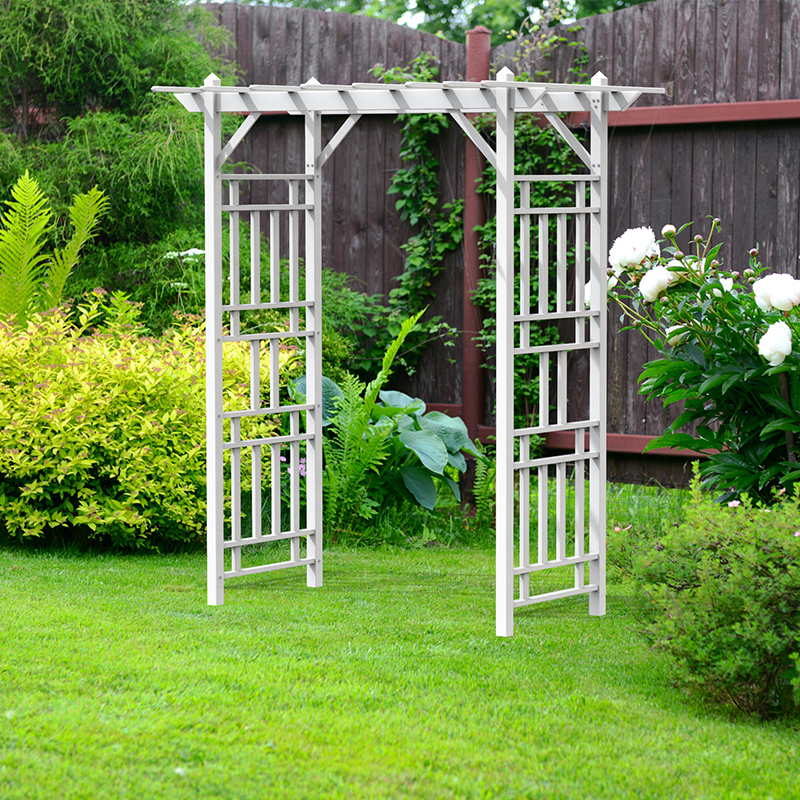 FentechOutdoor Modern Garden Arches  Arbours  Pergola pvc plastic garden arbor