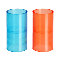 Boîte de jonction de branche de commutateur transparente 3 4 voies accouplement en plastique électrique rouge bleu 16mm 20mm raccords de tuyauterie en Pvc clairs