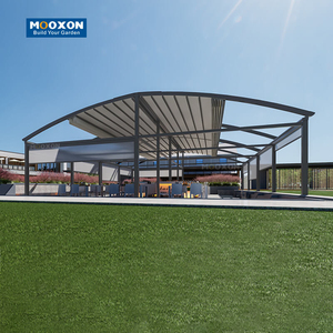 Mooxon Auvent de toit motorisé rétractable en PVC avec éclairage LED et réglable pour le jardin. - Product Image 2