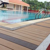 Planches de terrasse en WPC co-extrudées 21x145mm pour jardin extérieur