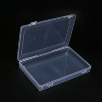 Boîte de rangement rectangulaire transparente en plastique, conteneurs en PP en gros, boîte de rangement mini rectangulaire de haute qualité en gros