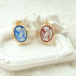 Colgante de Plata S925 con Incrustaciones de Ágata, Diseño <span class=keywords><strong>Camio</strong></span> en Relieve, Estilo Antiguo - Product Image 4