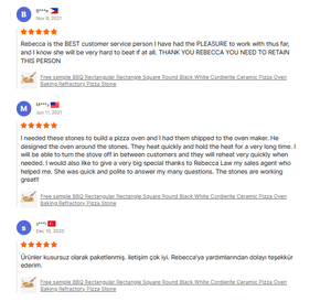 Piedra para Pizza y Bandeja para Hornear de Cordierita - Marca Shengye, Ecológica, Color Personalizable, Grosor de 7.5-20 mm, Precio de Fábrica <span class=keywords><strong>Berserk</strong></span> - Product Image 5