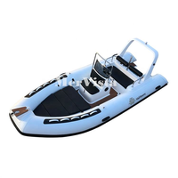 Bateau pneumatique rigide à rames de 16 pieds en Hypalon avec coque en fibre de verre, plancher pliant et échelle – Vente chaude en Europe