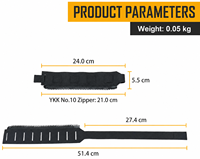 Vtape SPORTS Kit de sangle à fermeture éclair MOLLE en polyester à séchage rapide pour panneau dorsal SPORT avec fixation pour gilet extensible CPC JPC AVS auto-agrippante