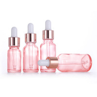 5ml 10ml 15ml 20ml 30ml 50ml 100ml BOUTEILLES D'HUILE ESSENTIELLE EN VERRE ROSE flacon compte-gouttes en verre