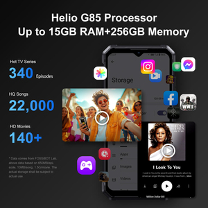ขายตรงจากโรงงาน มือถือใหม่แกะกล่อง Fossibot F106 PRO หน้าจอ 6.58 นิ้ว ระบบ Android 14 กล้อง 48MP GPS หน่วยความจำ 8G+256G fossil F106 Pro - Product Image 4