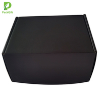 Boîtes d'emballage en carton pour cadeaux, Logo personnalisé, noir mat, 10 pièces