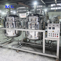 Unité de pasteurisation entièrement automatique à double cuve en acier inoxydable, haute productivité, 115°C, pour la stérilisation des boissons laitières