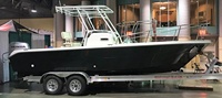 Bateau de pêche professionnel en FRP de 7,2 m avec console centrale