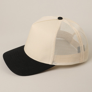 Gorra de camionero Snapback en blanco, gorra de camionero ajustable de dos tonos, gorra de camionero Snapback de malla de verano, Gorra lisa en blanco, Gorra con parche OED/ODM - Product Image 3