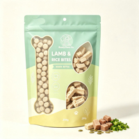 Sacs personnalisés imprimés pour aliments pour animaux de compagnie, sachets refermables à fermeture éclair pour friandises, collations et aliments secs pour chiens