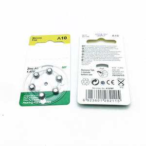 A10 ZA10 जिंक एयर बैटरी आकार 10 /PR70 (6 डायल पैक) हियरिंग एड की बैटरी - Product Image 2