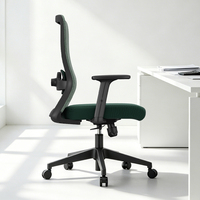 NOEL Chaise de bureau ergonomique moderne à dossier moyen, grande taille, avec support lombaire 2D, chaise de qualité supérieure pour usine (vente en gros)