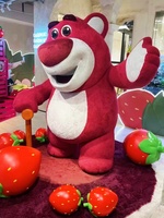 Sculptures en mousse géantes personnalisées en polystyrène pour événements de jeu, figurines de chien de dessin animé, décorations de marque, présentoirs de magasin EPS pour centres commerciaux intérieurs