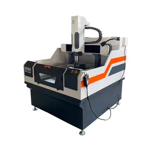 Máquina enrutadora cnc de 3 ejes, fresadora de metal de 600x600mm, maquinaria de grabado de metal