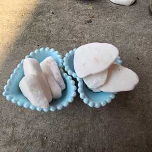 Pierres de marbre blanc pour sauna et hammam, matériau naturel, design rustique, forme irrégulière, vente en gros - Product Image 1